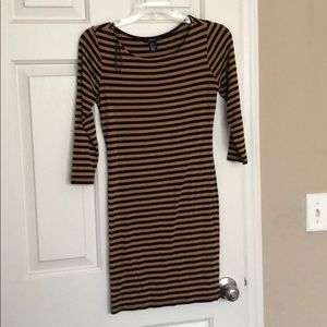 F21 stripped midi dress